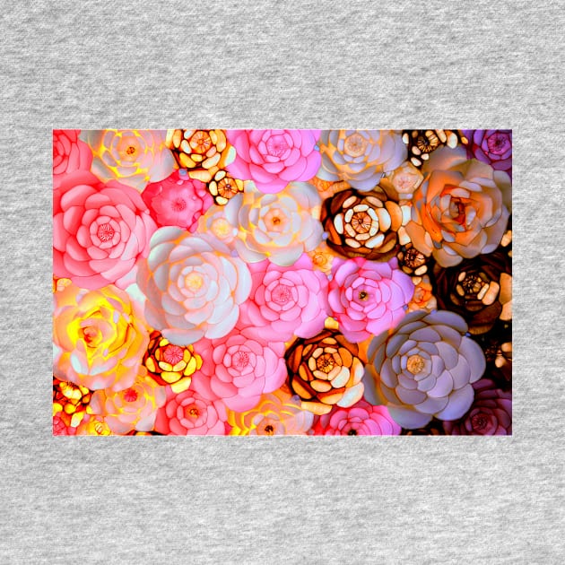 Sweet pink floral abstract by ArtDreamStudio